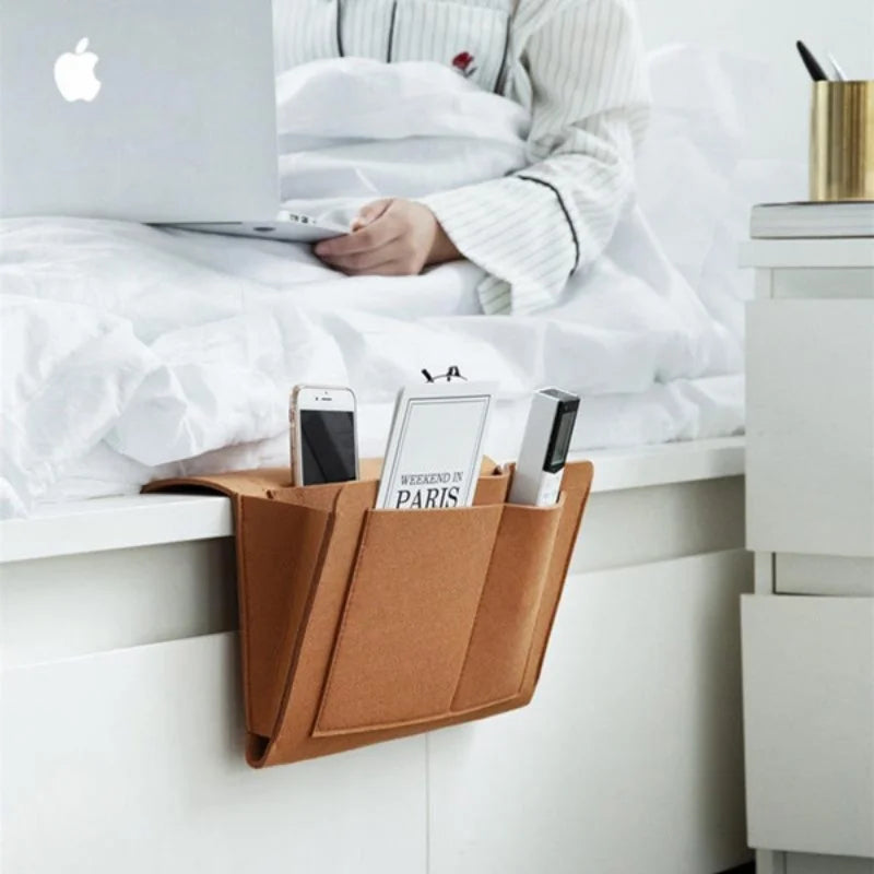 Hanging Bedside Storage Bag for Mobile Phones, Remote Controls & Household Items