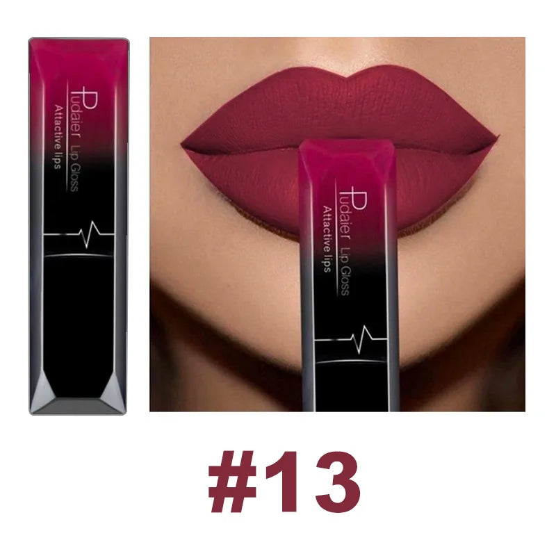 21 Color Waterproof Matte Lip Gloss - Long-Lasting Moisturizing Liquid Lipstick