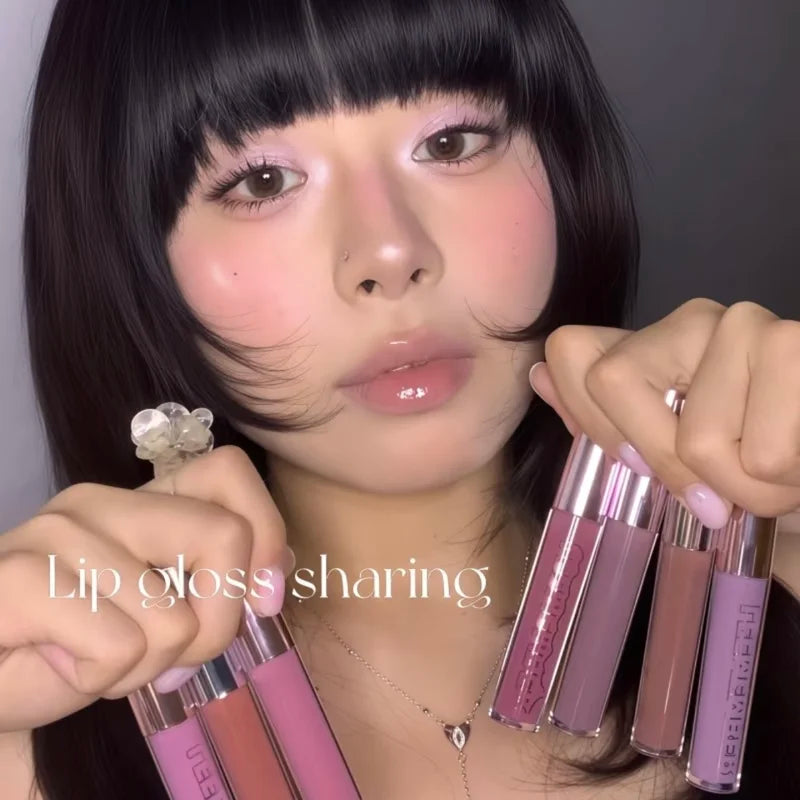 Hydrating Lip Gloss with Water Essence - Long Lasting Moisturizing & Shine
