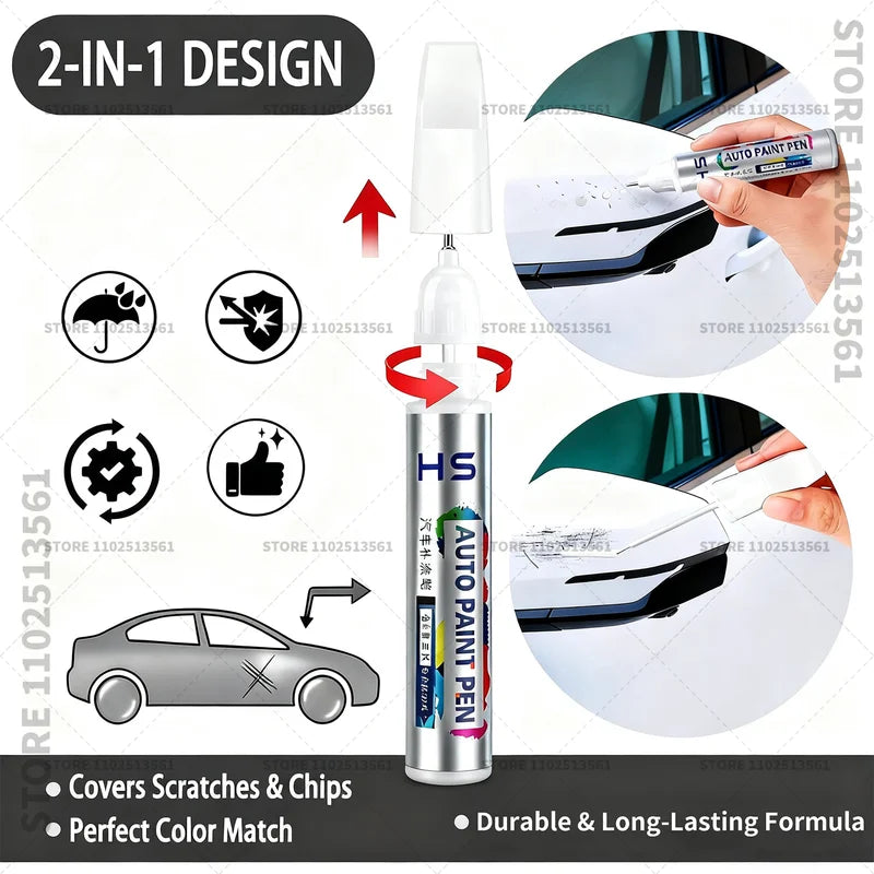 Car Paint Touch Up Pen for Small Scratches - Auto Repair & Color Match