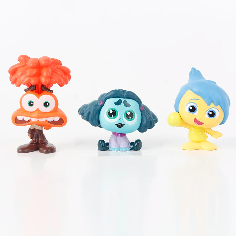 Mini Inside Out 2 Action Figure Set - 9pcs Cartoon Toy Doll Collection for Fans