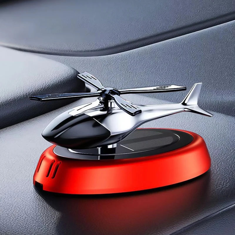 Solar Aircraft Car Interior Decoration Ornament - Eco-Friendly Desktop Gift