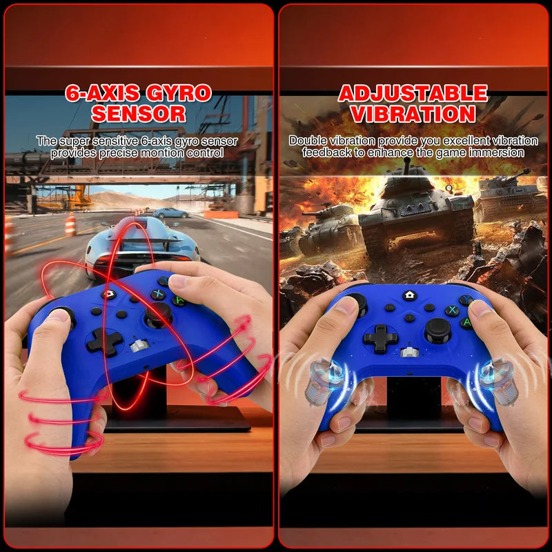 Wireless Game Controller for Xbox Series S/X, One, PC — 6 Axis Gyro Turbo