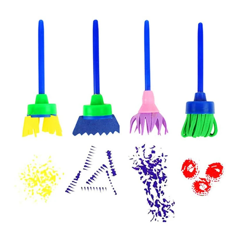 Children DIY Graffiti Sponge Brush Set Art & Drawing Toys for Kids