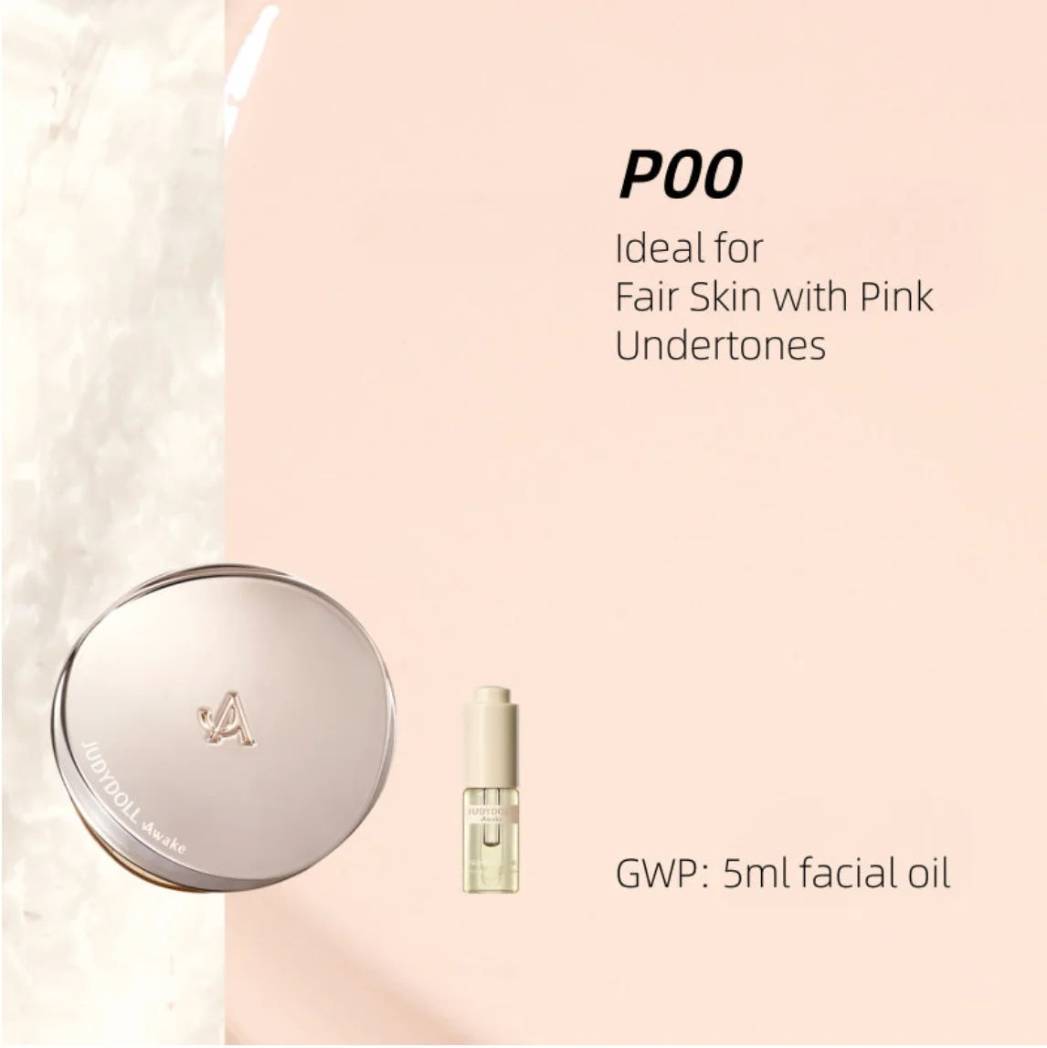 UV Defense Cushion Foundation SPF50 with Facial Oil - Air Cushion Makeup