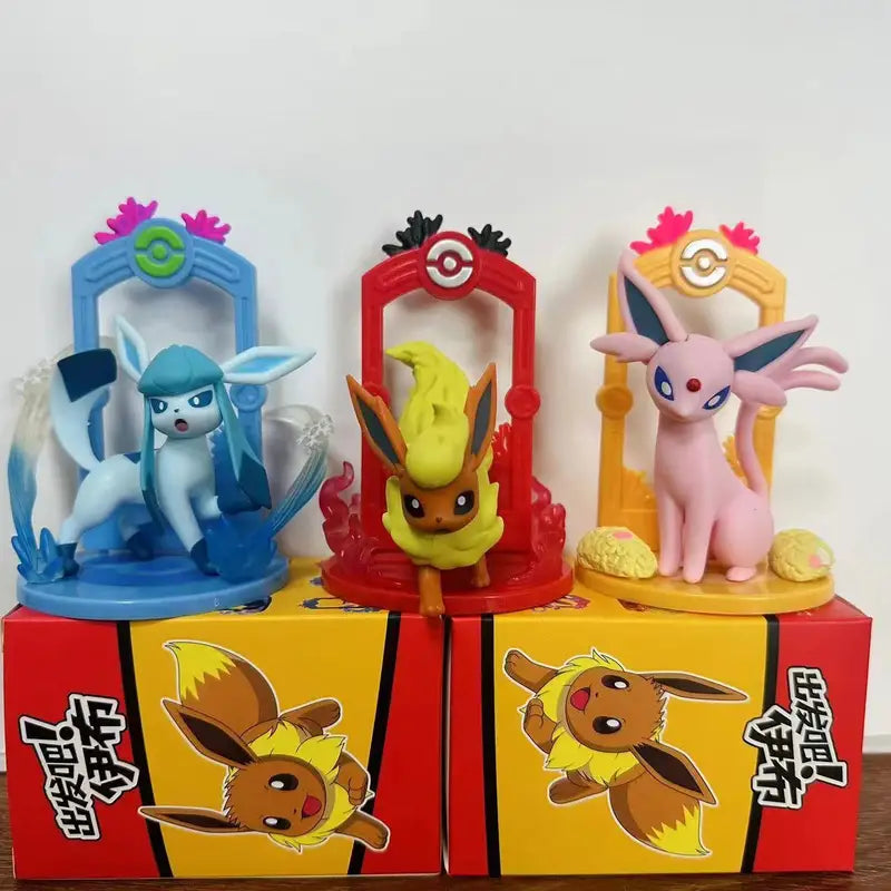 Pokemon Eeveelution Action Figure Set - Collectible PVC Toy Gift for Kids