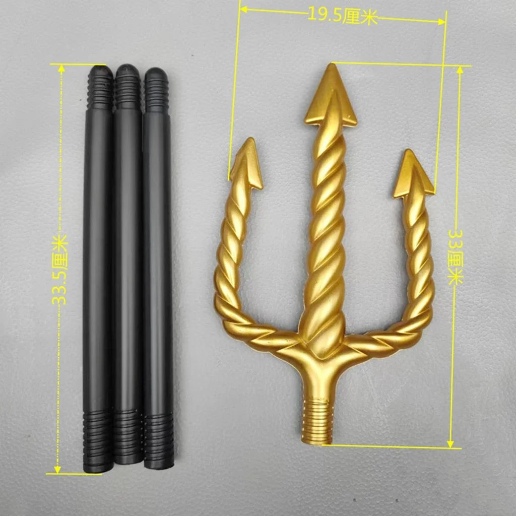 Halloween Party Death Spiral Trident Plastic Weapon with Three Prongs