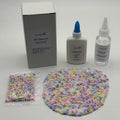 DIY Slime Kit with White Glue, Activator & Color Foam Balls for Kids Crafts