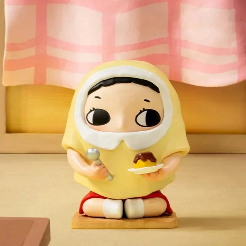 Pop Mart Nyota Chibi Maruko Chan Series Blind Box Figurines Kawaii Home Decor Toys