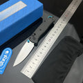 Folding Pocket Knife with Carbon Fiber Handle and Drop-Point Blade - Outdoor Survival Tool