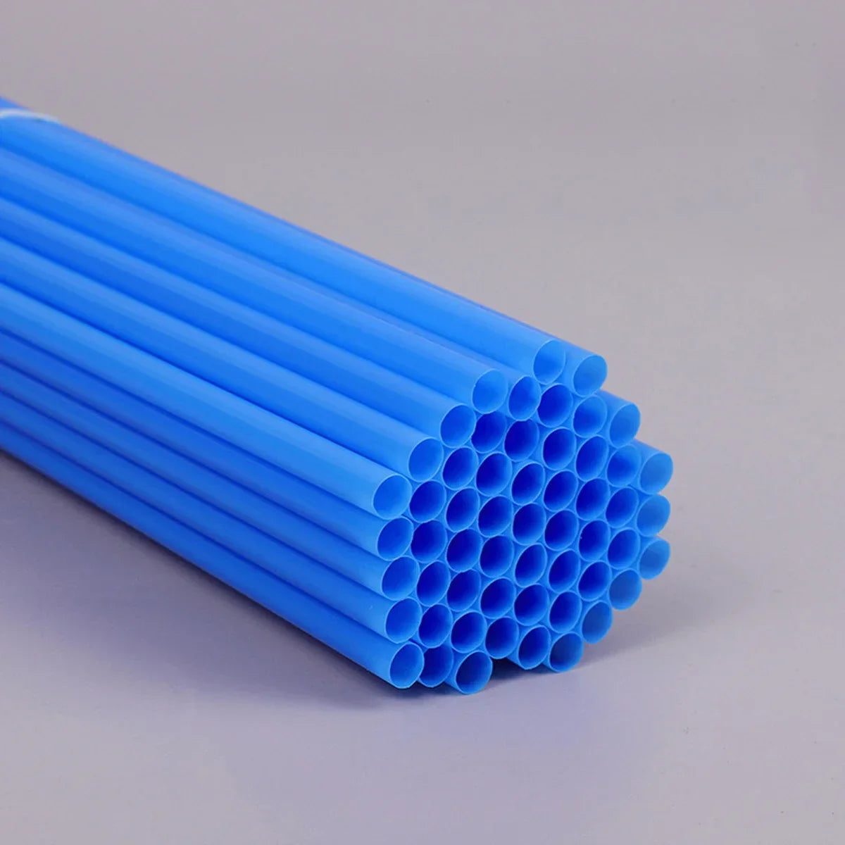 100 Pcs Colorful Reusable Plastic Drinking Straws for Parties & Events