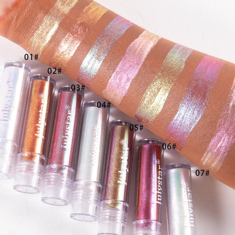 Color Changing Liquid Eyeshadow with Holographic Glitter - Highly Pigmented & Long-Lasting
