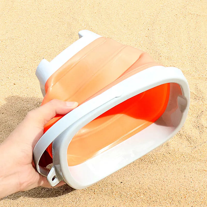 Children's Beach Shovel & Folding Water Bucket Set - Summer Outdoor Sand Toy