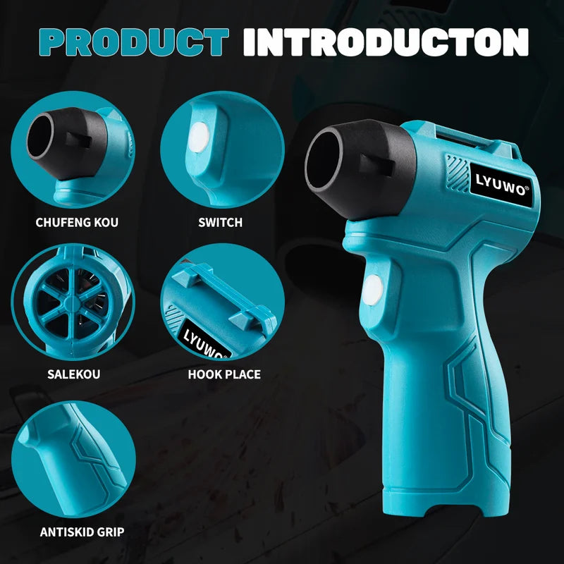 Mini Turbo Air Blower Handheld Portable Household Fan Powerful Turbo Jet