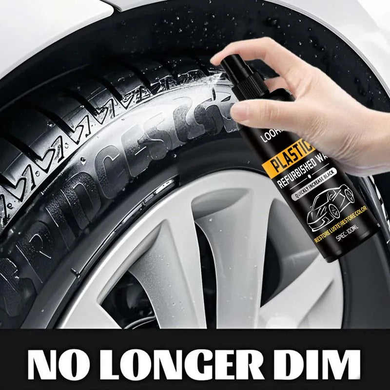 Car Tire Restorer Spray - Blackening & Shine Agent for Rubber Trim