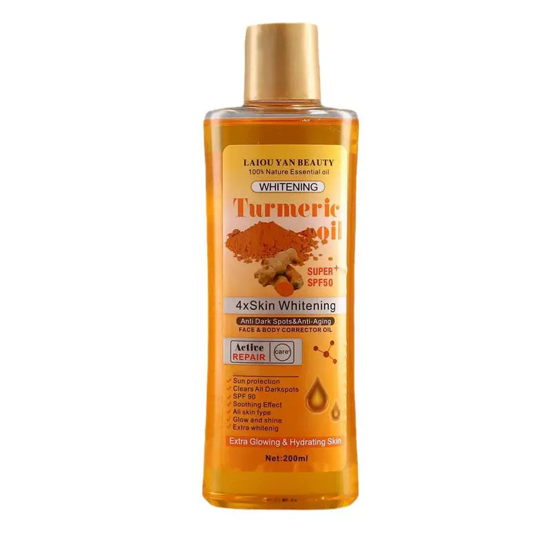Turmeric Essential Oil for Skin and Body Massage - Moisturizing Aromatherapy Oil 200ml