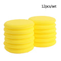 Car Waxing Foam Sponges Pack of 12 - High Density Applicator Pads for Car Detailing and Cleaning