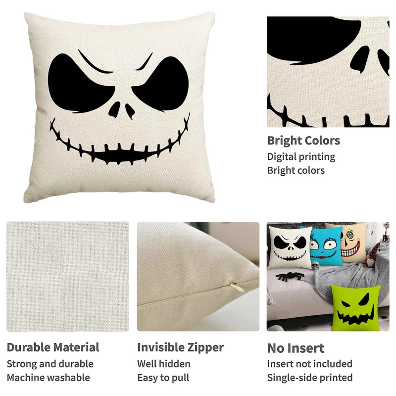 Halloween Pillow Cover Set - Horror Expressions Home Decor Cushion Covers