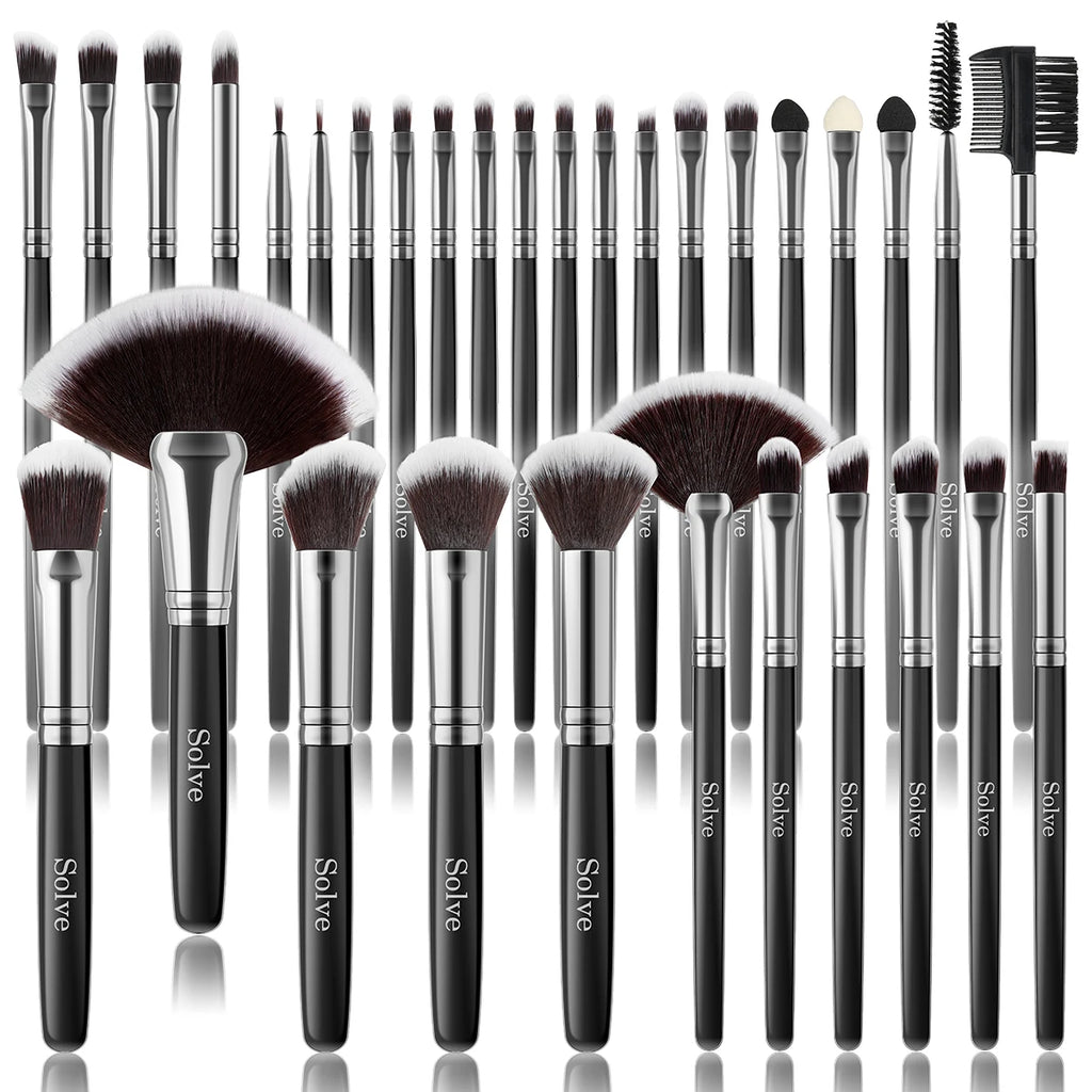 32PCS Professional Makeup Brush Set - Soft Brushes for Face & Eyeshadow Application