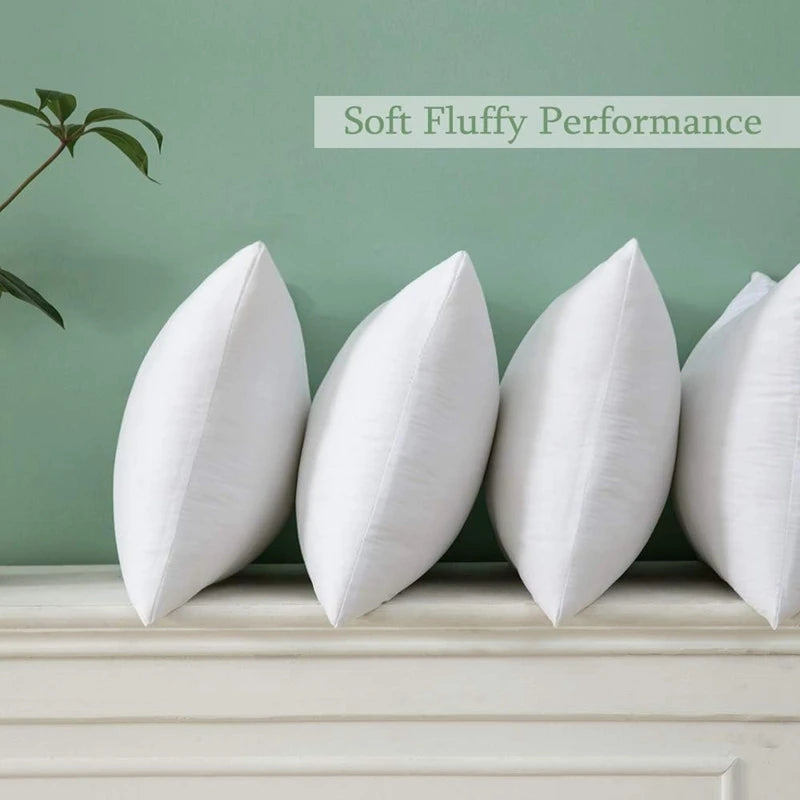 Standard Decorative Pillow Inserts - Multiple Sizes for Sofa & Bed