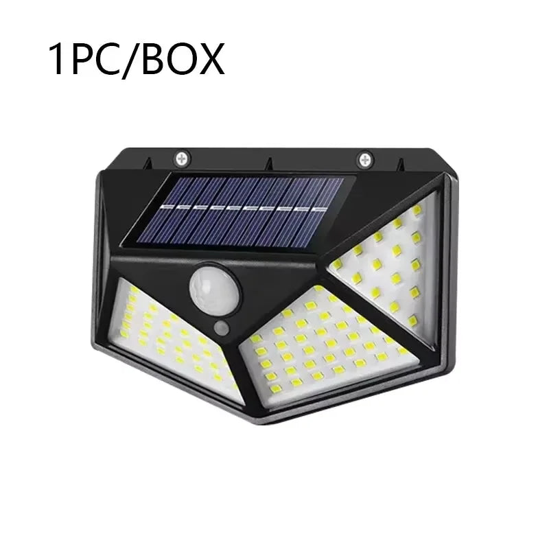 Multifunctional Solar Garden Light with Motion Sensor Waterproof Outdoor LED Spotlight