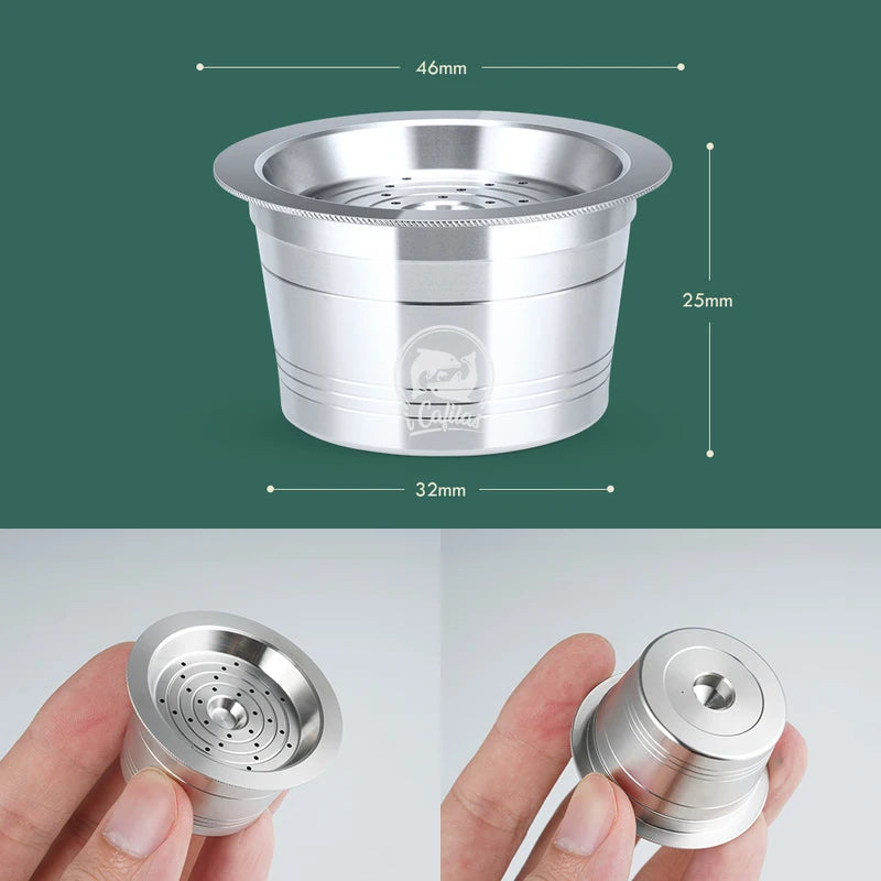 Reusable Stainless Steel Coffee Filter for Capsule Machines - Eco-Friendly & Refillable