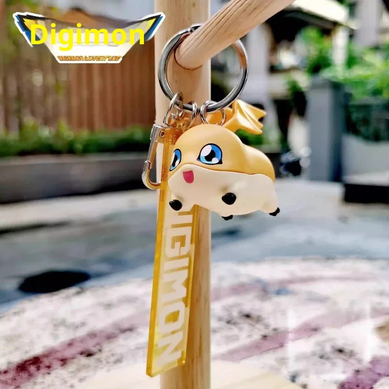 Anime Action Figures - Digimon Adventure Agumon Gabumon Cartoon Character Key Chain Set