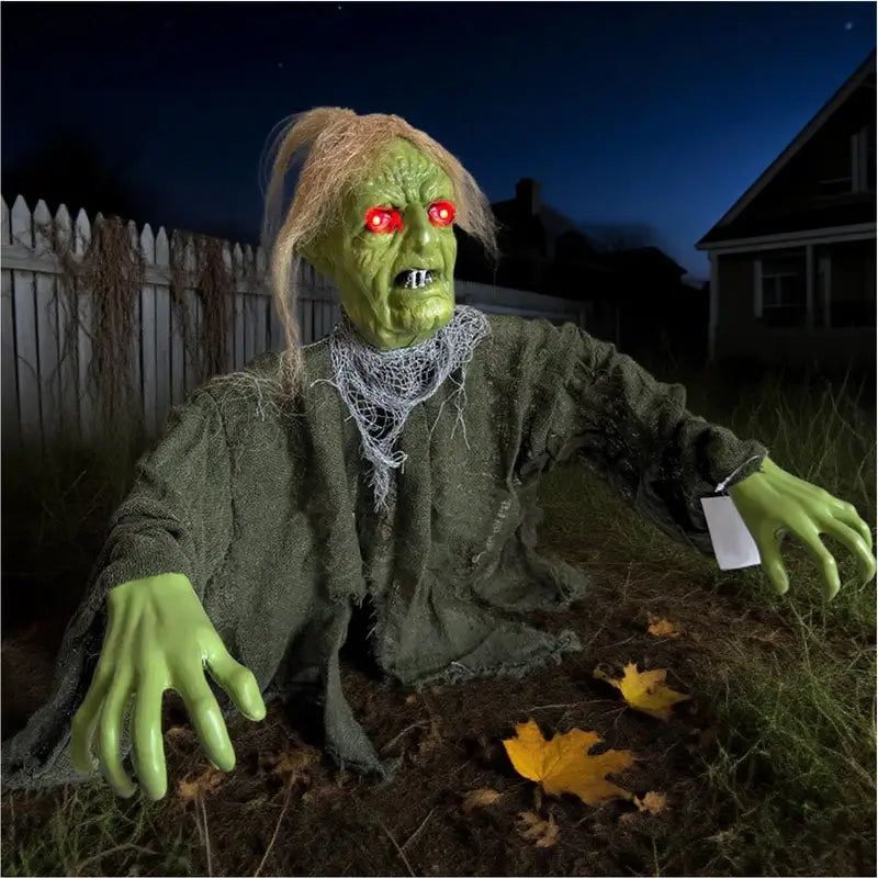 Halloween Ghost Yard Decor Light Up Stakes for Lawn Porch & Garden