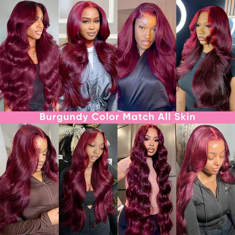 Human Hair Wig 13x4 13x6 HD Transparent Lace Front Wigs Pre-Plucked 200-220 Density