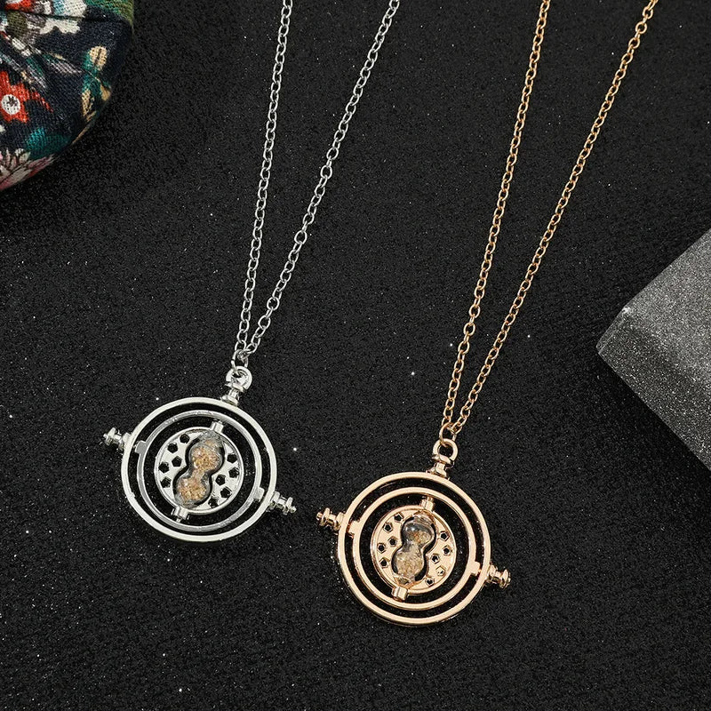 Rotatable Hourglass Necklace Timer - Magic School Cosplay Prop, Astronomical Time Converter