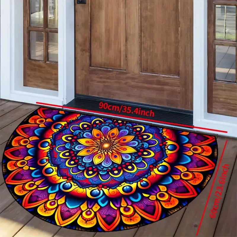 Flower Floor Mats Non-Slip Entryway Bathroom Rug - Soft & Easy to Clean