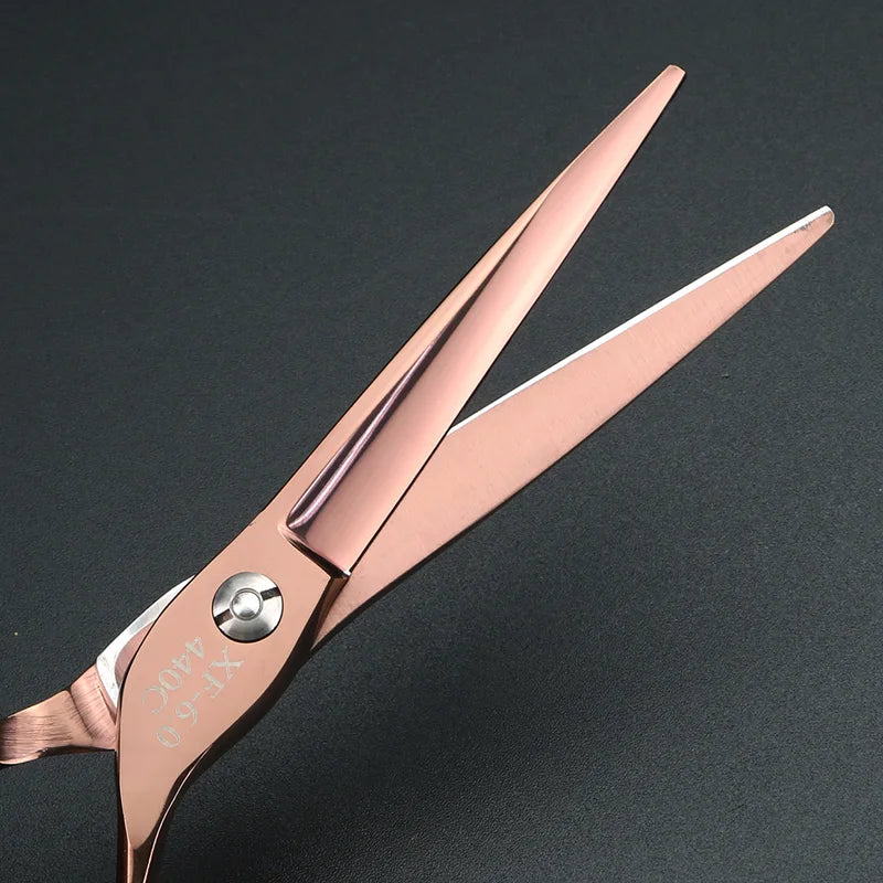 Professional 6-Inch Peacock Hair Cutting Scissors - Thinning & Styling Shears