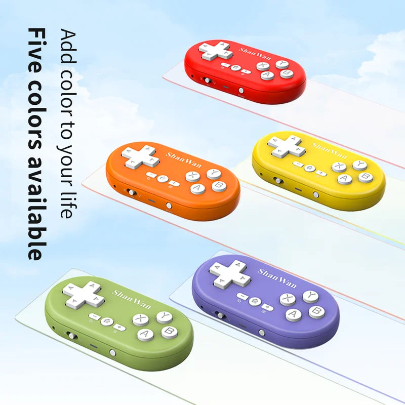 Mini Handheld Game Controller for Android iOS Windows - Portable Bluetooth Gaming Handle