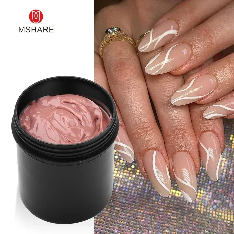 Jelly Nail Extension Gel 150ml Builder UV Gel for Hard Sculptures - Pink, White, Sky Blue, Fuchsia