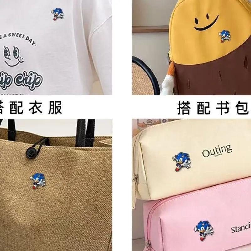 6pcs Cartoon Enamel Pin Set - Anime Badges Brooches for Bags & Clothes