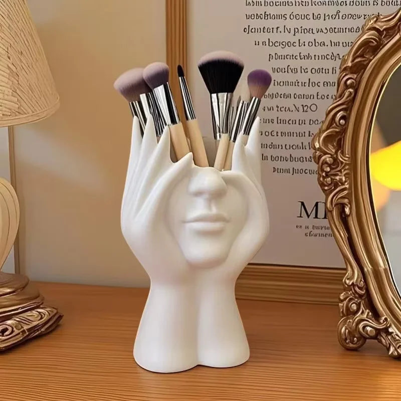 Multifunctional Desktop Pen and Makeup Brush Holder Storage Organizer