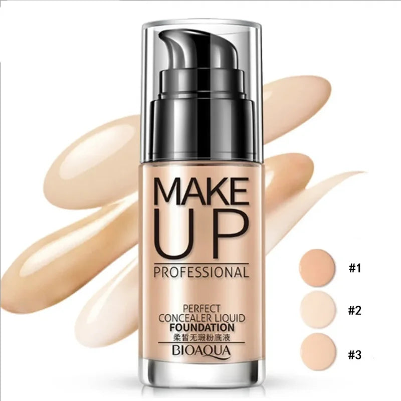 Liquid Foundation Makeup Concealer BB Cream Waterproof Long Lasting Face Base