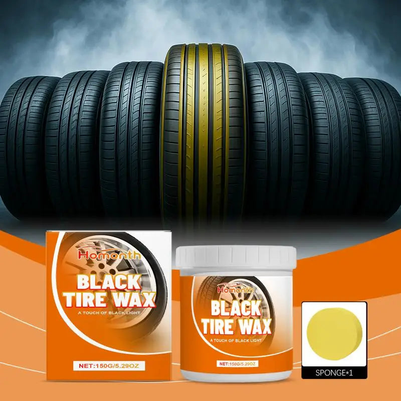 Car Tire Polish Wax - Glossy Long-Lasting Protective Coating for Wheels