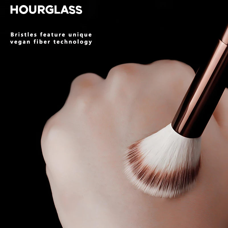 Makeup Brush Set - Angled Contour, Blush, Powder Brushes for Professional Makeup
