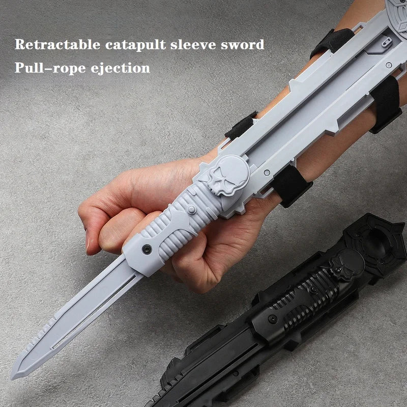 Retractable Sword Toy for Cosplay and Interactive Play - Safety Certified Plastic Toy Sword