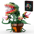 Piranha Plant Audrey II Building Blocks Set - Horror Flower Shop Decor, Halloween & Christmas Gift, 629 Pieces