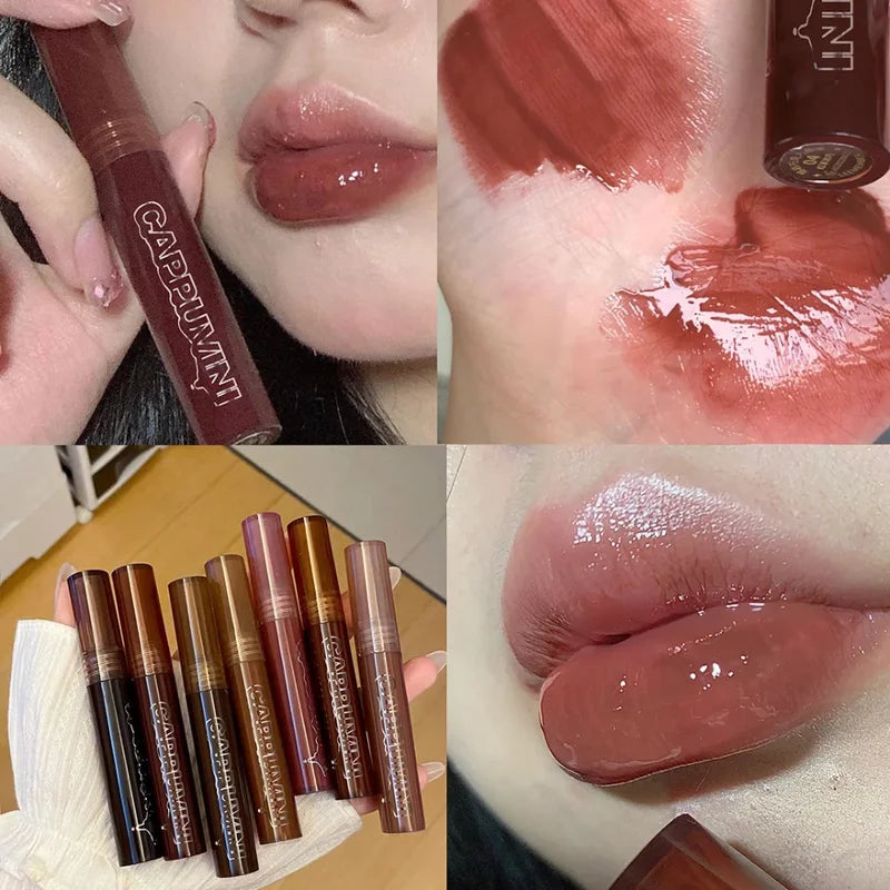 Long Lasting Lip Gloss Waterproof Liquid Lipstick with Moisturizing Lip Tint