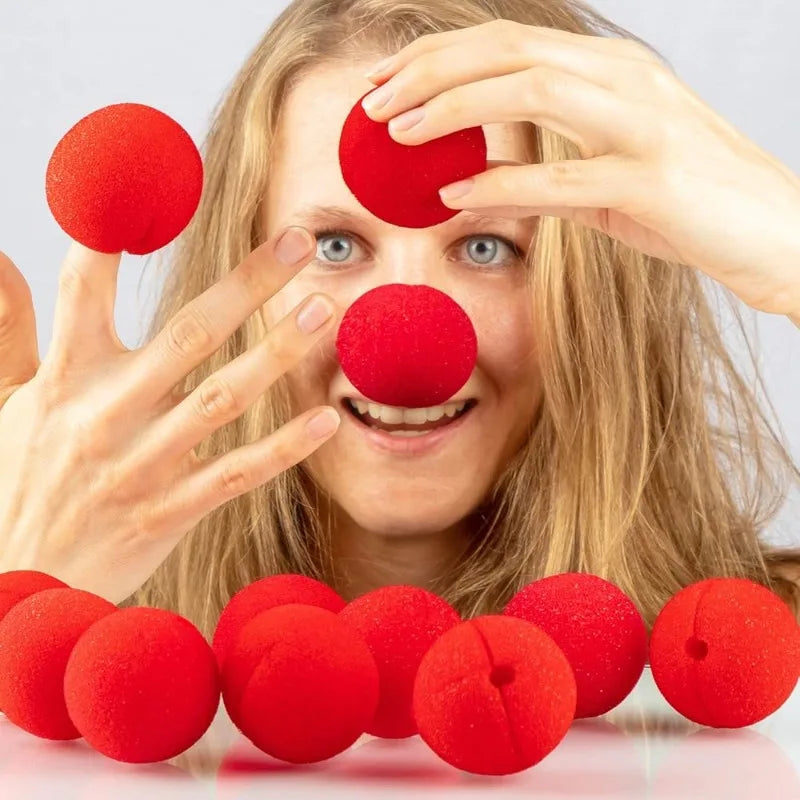 Foam Clown Noses Party Supplies 5-200 Pcs - Colorful Circus Costume Props