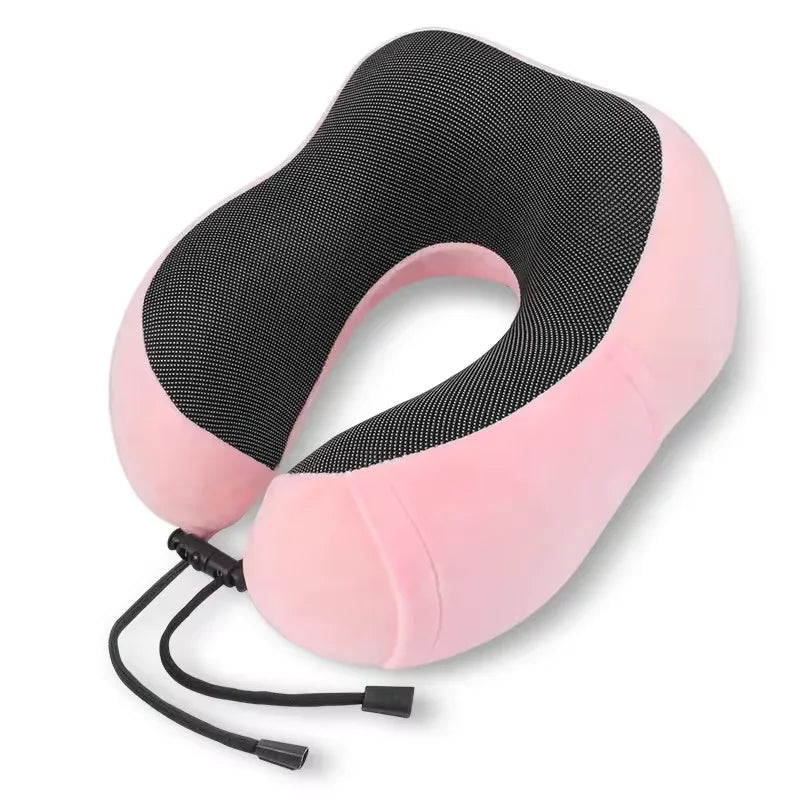 Travel Neck Pillow with Memory Cotton U-Shape for Motor Cars & Airplanes