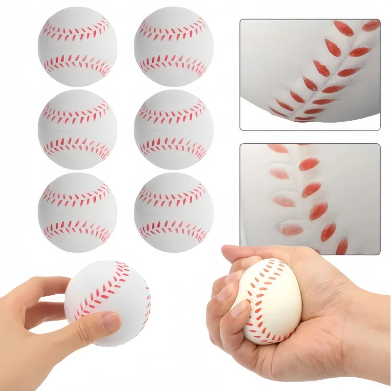 12pcs Soft Sponge Baseball Balls for Kids Outdoor Indoor Sports Practice & Training