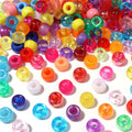 Multi-Colored Plastic Beads for Jewelry and Crafts - Large Hole Pony Beads (500/1000pcs)