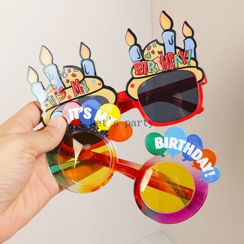 Colorful It's My Birthday Eyeglasses Props for Party Photography