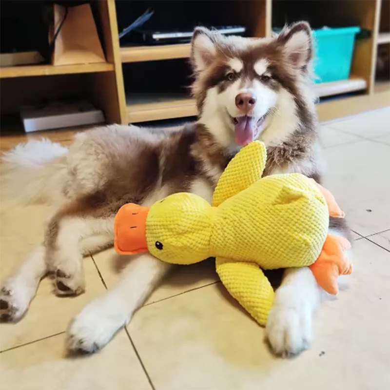 Large Dog Interactive Plush Toy - Biting, Chewing, Teething, Boredom Relief