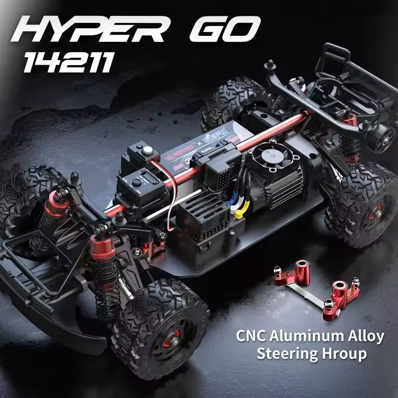 Remote Control Racing Truck 1/14 Scale Brushless Motor 47 KM/H 4WD RC Car