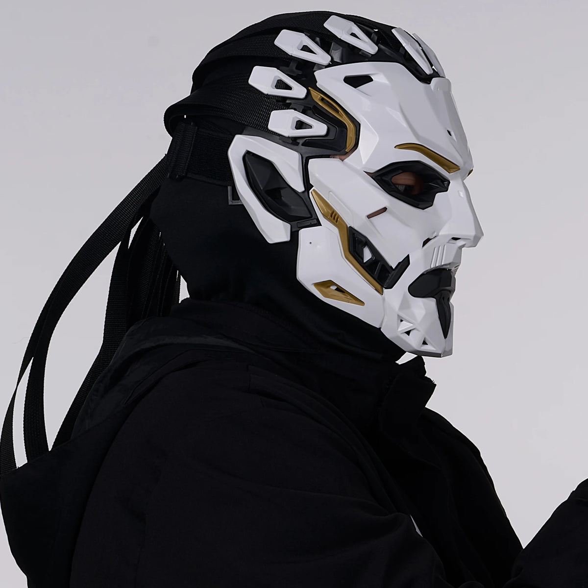 Halloween Punk Witcher Face Mask Full Face Cover Prop Cosplay Costume Accessory